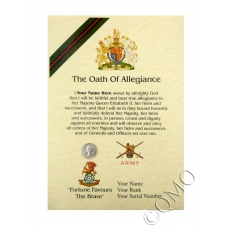 The Yorkshire Regiment Oath Of Allegiance Certificate